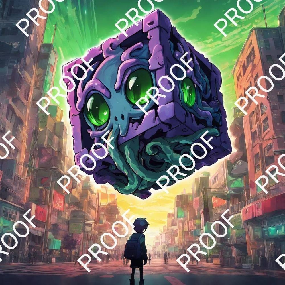 "Children of Cthulhu" 12x10 Picture Photo Image AI Art limited edition COA 1 of